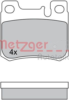 METZGER 1170526 Bremsbelagsatz, Scheibenbremse
