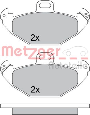 METZGER 1170554 Bremsbelagsatz, Scheibenbremse