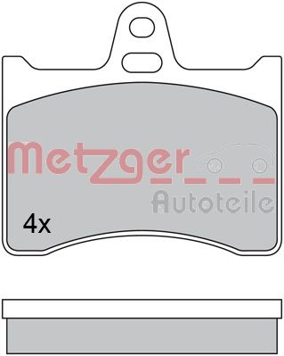 METZGER 1170567 Bremsbelagsatz, Scheibenbremse