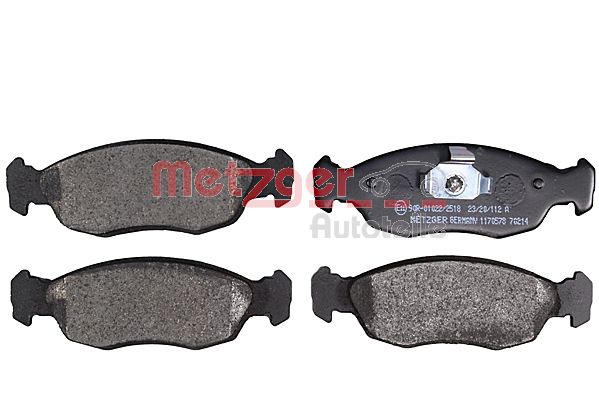 METZGER 1170578 Bremsbelagsatz, Scheibenbremse
