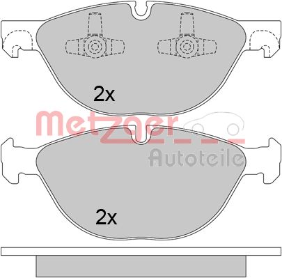 METZGER 1170592 Bremsbelagsatz, Scheibenbremse