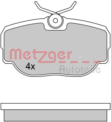 METZGER 1170605 Bremsbelagsatz, Scheibenbremse