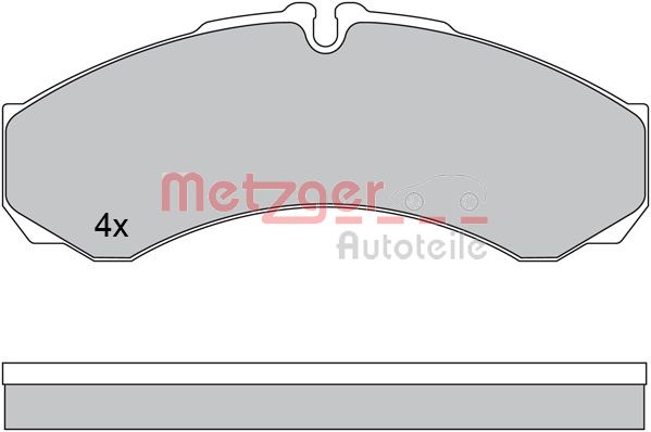 METZGER 1170608 Bremsbelagsatz, Scheibenbremse
