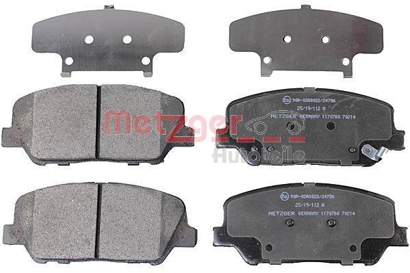 METZGER 1170780 GREENPARTS Bremsbelagsatz, Scheibenbremse