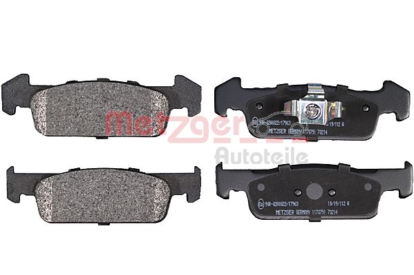 METZGER 1170791 GREENPARTS Bremsbelagsatz, Scheibenbremse