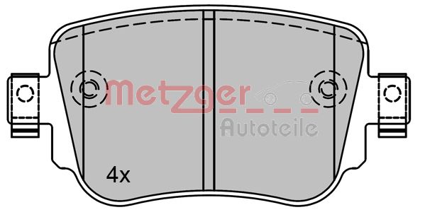 METZGER 1170792 Bremsbelagsatz, Scheibenbremse