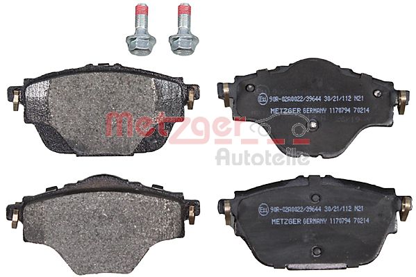METZGER 1170794 GREENPARTS Bremsbelagsatz, Scheibenbremse