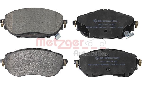 METZGER 1170797 GREENPARTS Bremsbelagsatz, Scheibenbremse