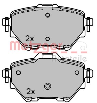 METZGER 1170798 GREENPARTS Bremsbelagsatz, Scheibenbremse