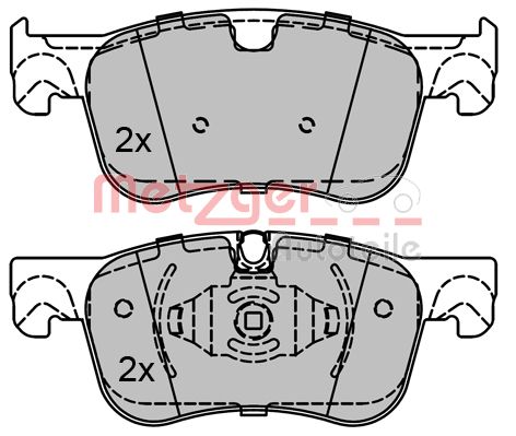 METZGER 1170804 Bremsbelagsatz, Scheibenbremse
