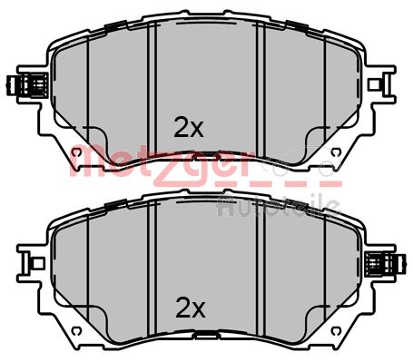METZGER 1170811 Bremsbelagsatz, Scheibenbremse