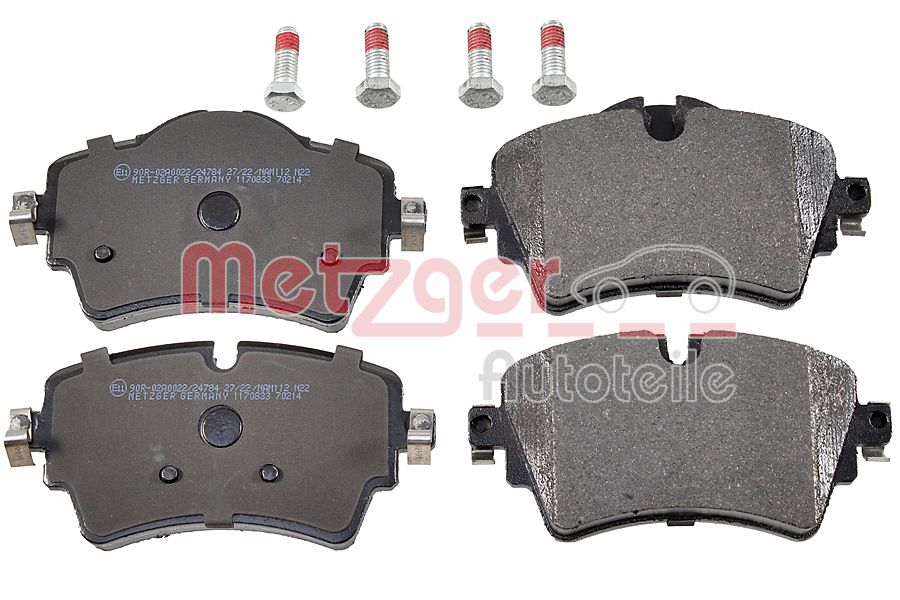 METZGER 1170833 Bremsbelagsatz, Scheibenbremse
