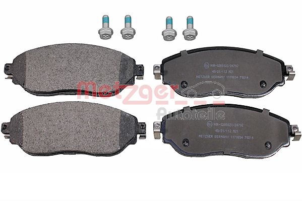 METZGER 1170834 Bremsbelagsatz, Scheibenbremse