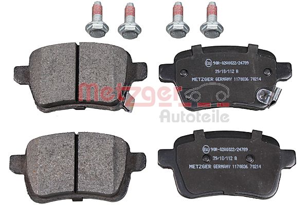 METZGER 1170836 Bremsbelagsatz, Scheibenbremse