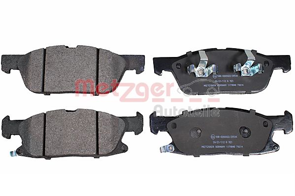 METZGER 1170848 Bremsbelagsatz, Scheibenbremse