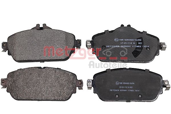 METZGER 1170853 GREENPARTS Bremsbelagsatz, Scheibenbremse