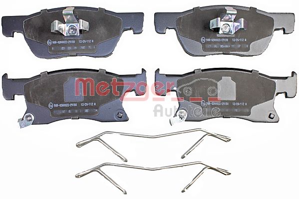 METZGER 1170857 Bremsbelagsatz, Scheibenbremse