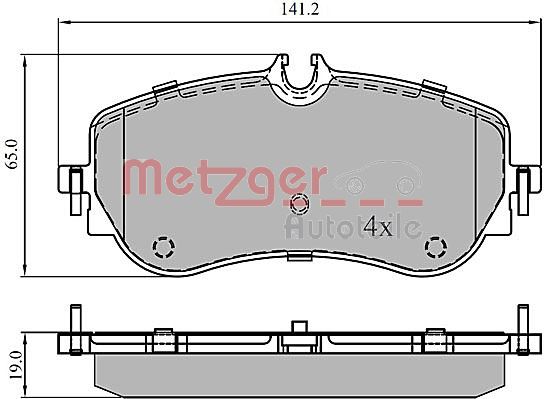 METZGER 1170905 GREENPARTS Bremsbelagsatz, Scheibenbremse