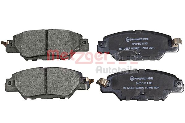 METZGER 1170920 Bremsbelagsatz, Scheibenbremse