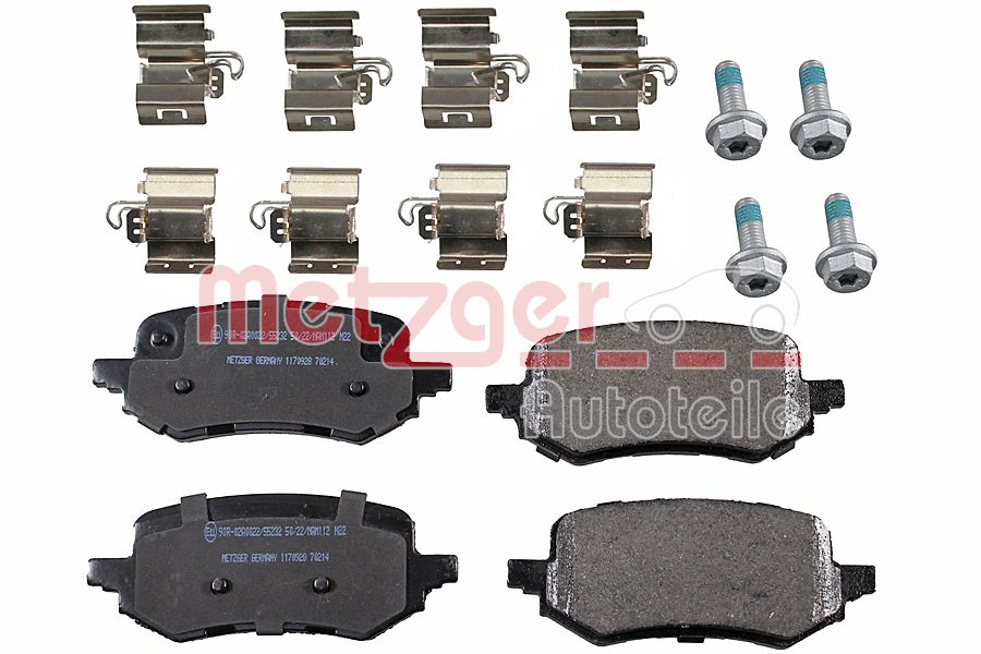 METZGER 1170928 GREENPARTS Bremsbelagsatz, Scheibenbremse