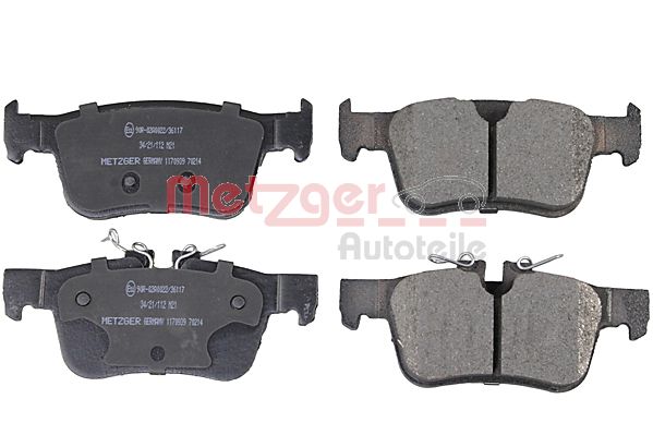 METZGER 1170939 GREENPARTS Bremsbelagsatz, Scheibenbremse