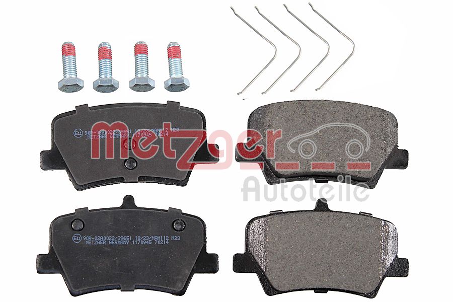 METZGER 1170945 GREENPARTS Bremsbelagsatz, Scheibenbremse