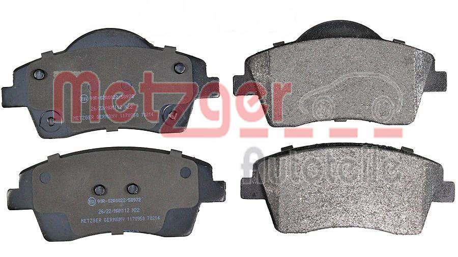 METZGER 1170950 GREENPARTS Bremsbelagsatz, Scheibenbremse