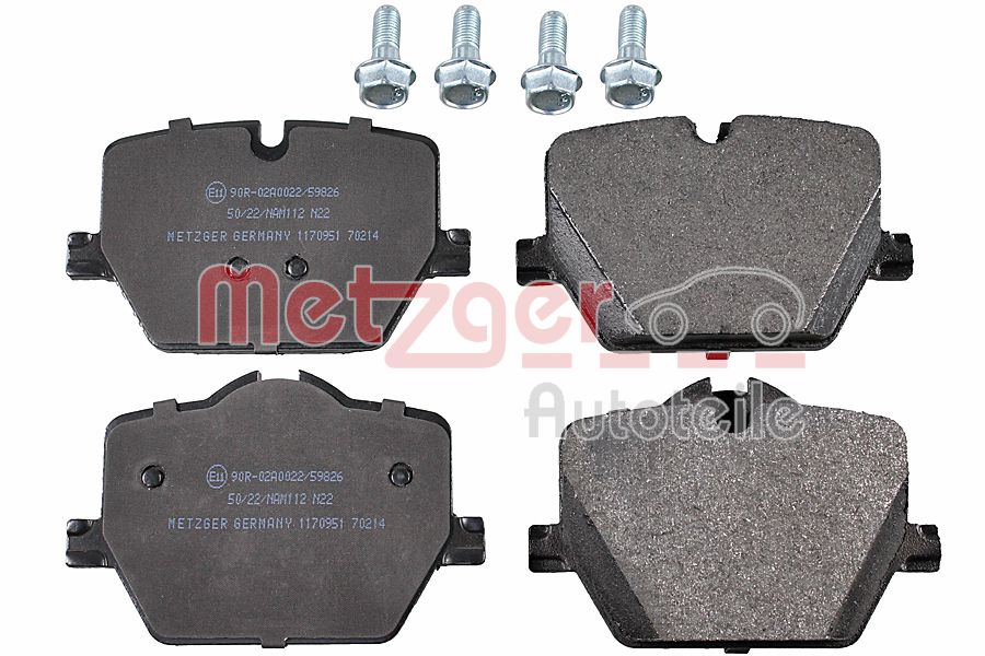 METZGER 1170951 GREENPARTS Bremsbelagsatz, Scheibenbremse