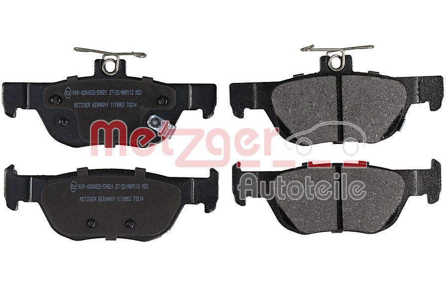 METZGER 1170953 GREENPARTS Bremsbelagsatz, Scheibenbremse