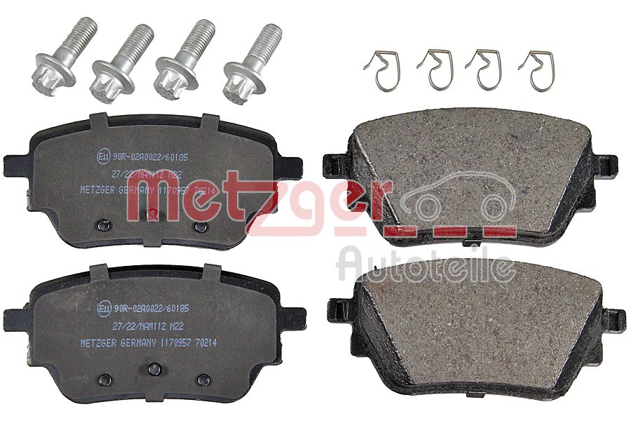 METZGER 1170957 Bremsbelagsatz, Scheibenbremse