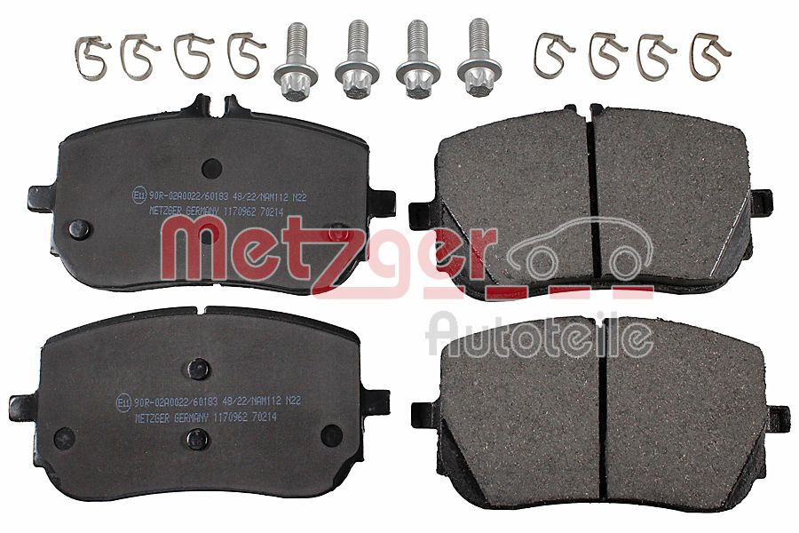 METZGER 1170962 Bremsbelagsatz, Scheibenbremse