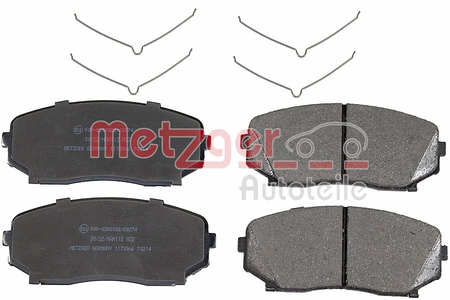 METZGER 1170966 GREENPARTS Bremsbelagsatz, Scheibenbremse