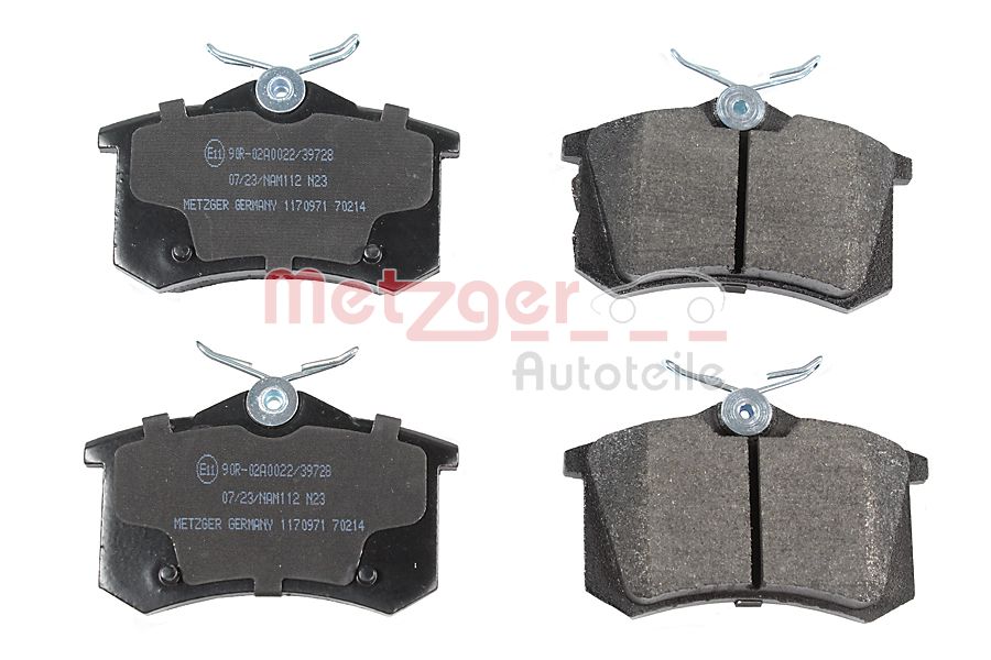 METZGER 1170971 Bremsbelagsatz, Scheibenbremse