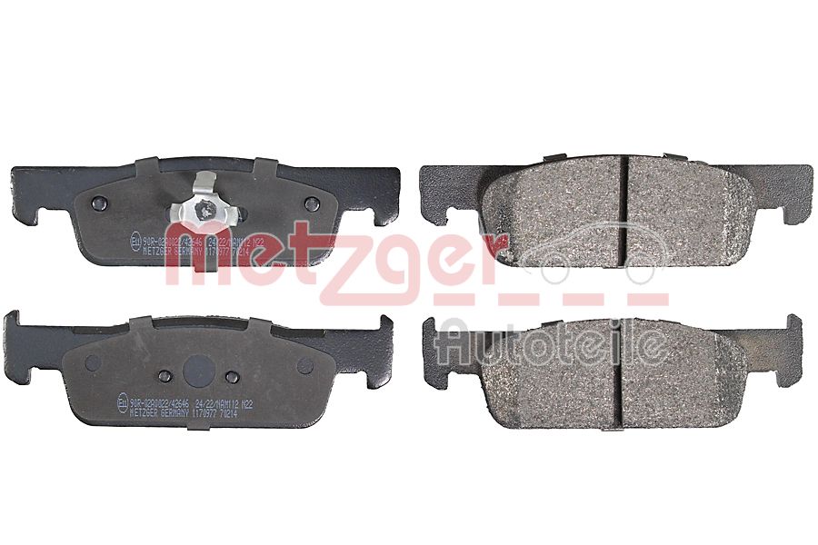 METZGER 1170977 Bremsbelagsatz, Scheibenbremse