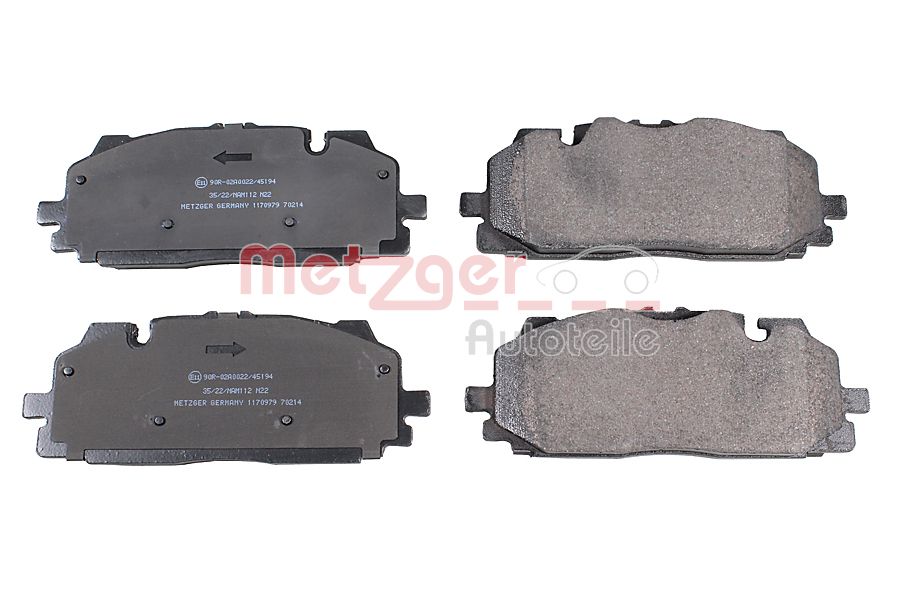 METZGER 1170979 GREENPARTS Bremsbelagsatz, Scheibenbremse