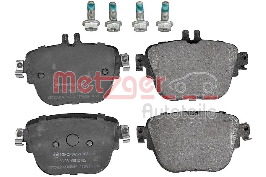 METZGER 1170980 GREENPARTS Bremsbelagsatz, Scheibenbremse