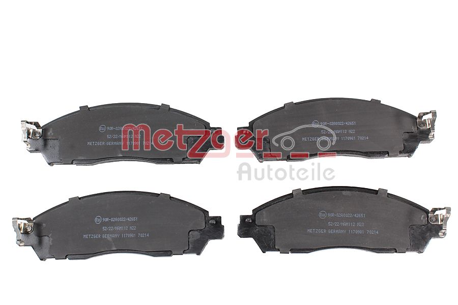METZGER 1170981 GREENPARTS Bremsbelagsatz, Scheibenbremse