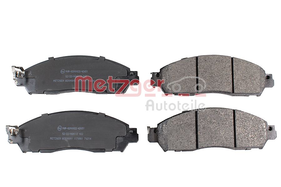METZGER 1170981 GREENPARTS Bremsbelagsatz, Scheibenbremse