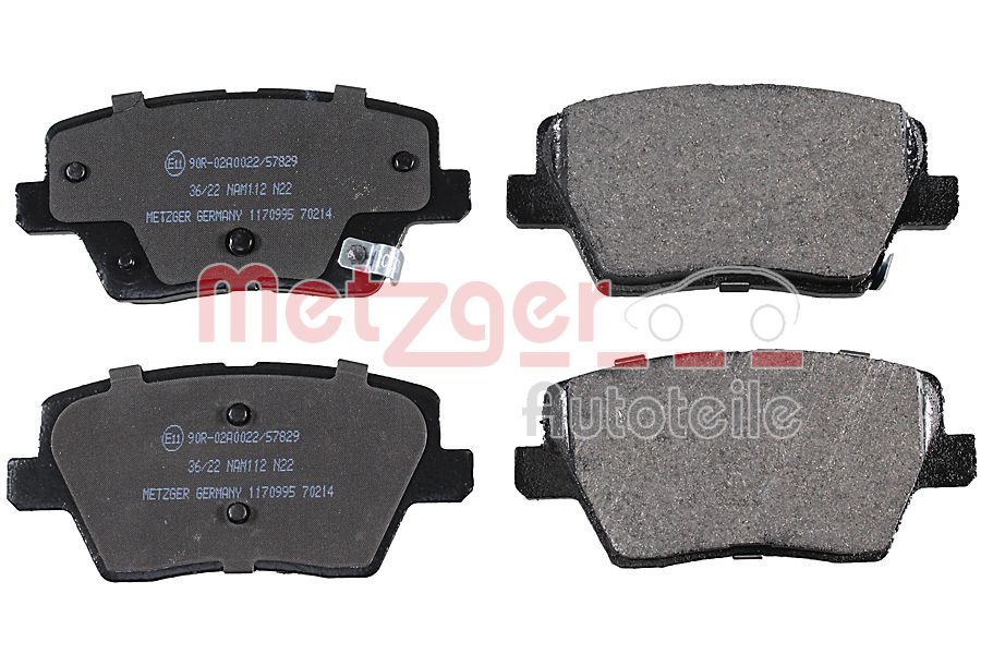 METZGER 1170995 GREENPARTS Bremsbelagsatz, Scheibenbremse