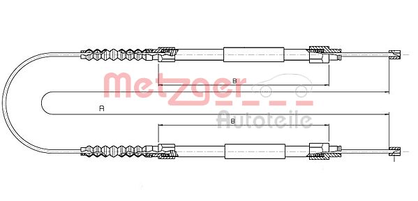 METZGER 1171.11 Seilzug, Feststellbremse