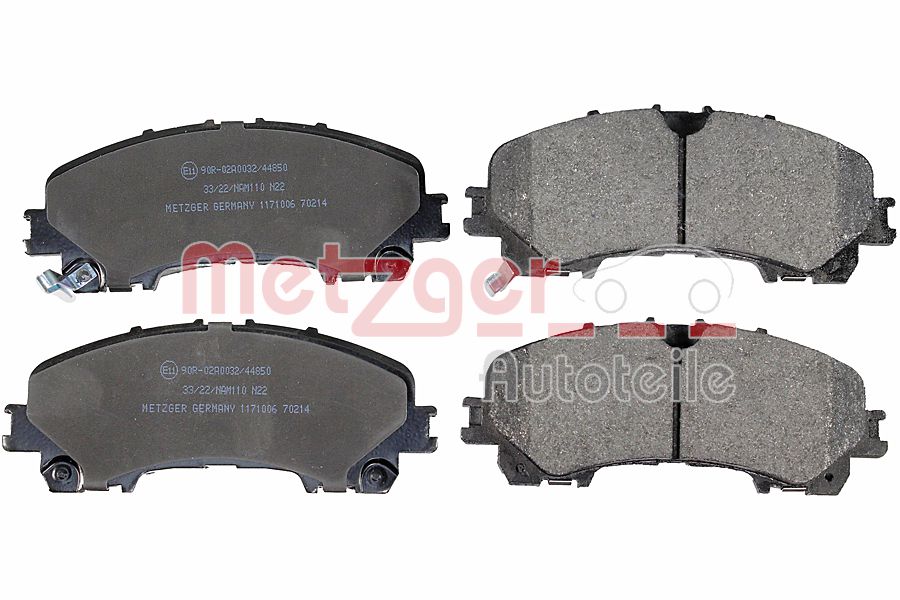 METZGER 1171006 GREENPARTS Bremsbelagsatz, Scheibenbremse
