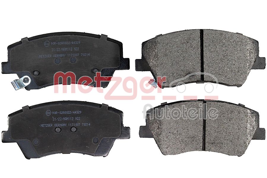 METZGER 1171007 GREENPARTS Bremsbelagsatz, Scheibenbremse