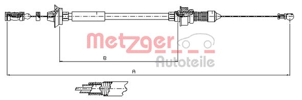 METZGER 1173.7 Gaszug