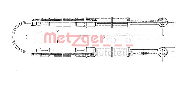 METZGER 12.102E Seilzug, Feststellbremse