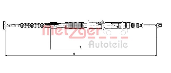 METZGER 1651.21 Seilzug, Feststellbremse