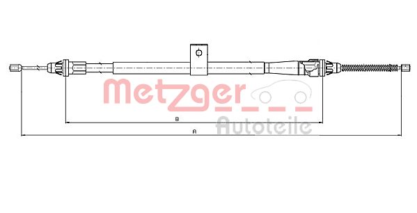METZGER 17.0009 Seilzug, Feststellbremse