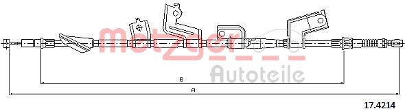 METZGER 17.4214 Seilzug, Feststellbremse
