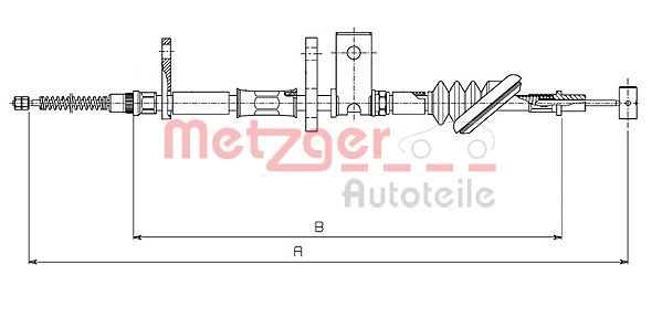 METZGER 17.5020 Seilzug, Feststellbremse