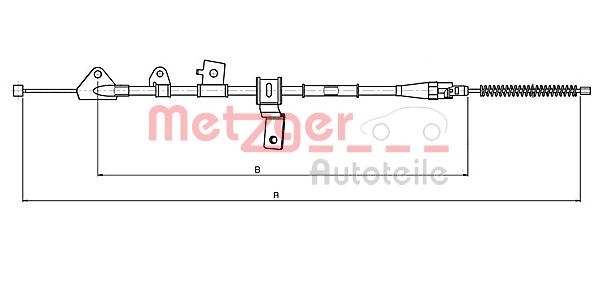 METZGER 17.5069 Seilzug, Feststellbremse