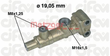 METZGER 202-037 CIFAM Hauptbremszylinder